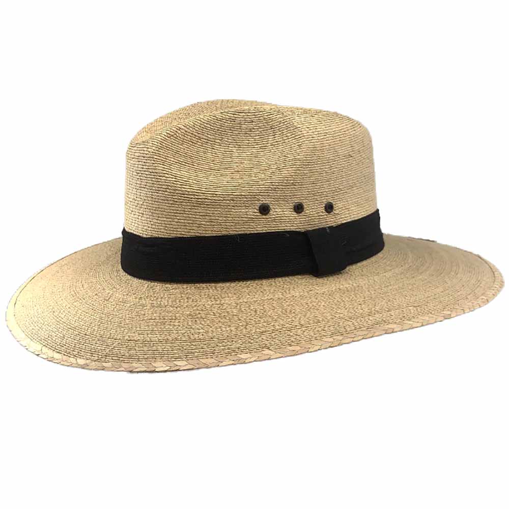 Natural Palm Leaf Wide Brim Safari Hat - SetarTrading Hats Safari Hat SetarTrading Hats 7338m Natural Palm Medium ( 57 cm) 