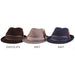 Navy Wool Felt Fedora with Tie Print Overlay Band - Stacy Adams Hats, Safari Hat - SetarTrading Hats 