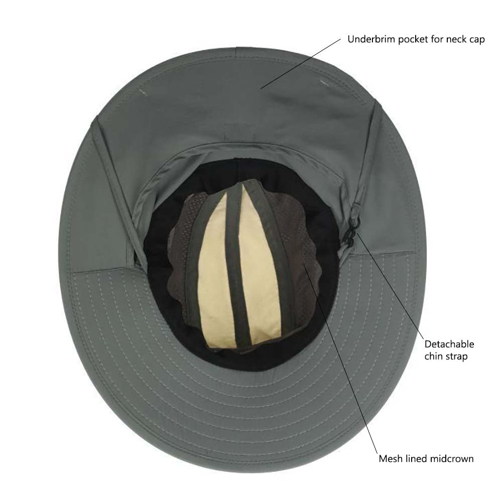 Mesh Wide Brim Boonie Hat for Travel Fishing - Brilliant Promos