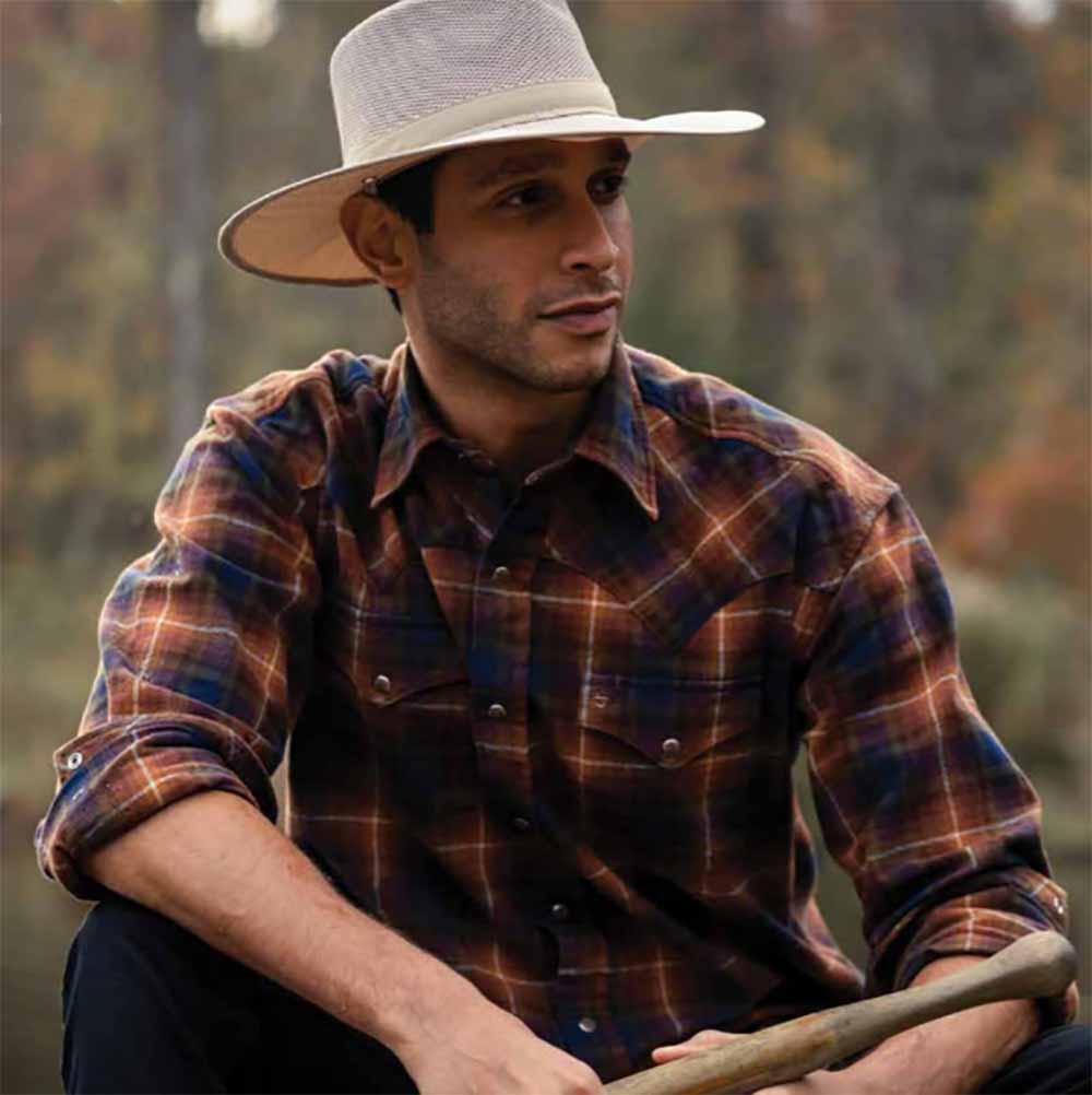 No Fly Zone Mesh Brim Safari Hat Stetson and Scala Hats