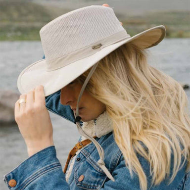 No Fly Zone Mesh Brim Safari Hat - Stetson and Scala Hats Safari Hat Stetson Hats