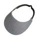 No Headache® Midsize Clip On Sun Visor in Linen Pattern Fabric Visor Cap No Headache PFCM-LCHG Charcoal  