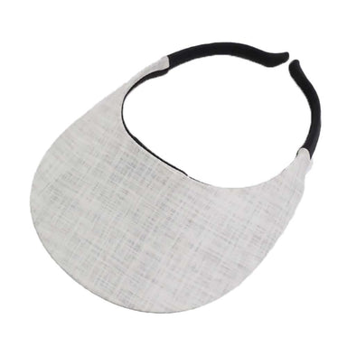 No Headache® Midsize Clip On Sun Visor in Linen Pattern Fabric, Visor Cap - SetarTrading Hats 