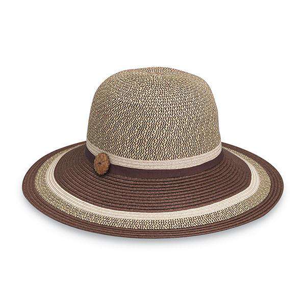 Nola Wide Brim Sun Hat - Wallaroo Hats Wide Brim Hat Wallaroo Hats WSNOBN Brown  