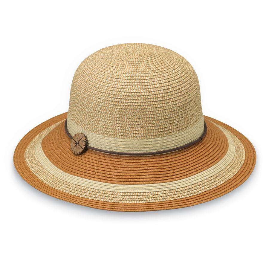 Nola Wide Brim Sun Hat - Wallaroo Hats Wide Brim Hat Wallaroo Hats WSNOLT Latte  