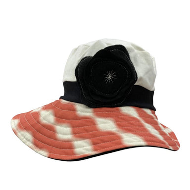 Organic Cotton Stretch Fit Sun Hat with Dyed Brim - Flipside Hats, Wide Brim Hat - SetarTrading Hats 