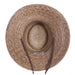 Burnt Palm Leaf Outback Sun Hat for Small Heads - Tula Hats Gambler Hat Tula Hats    