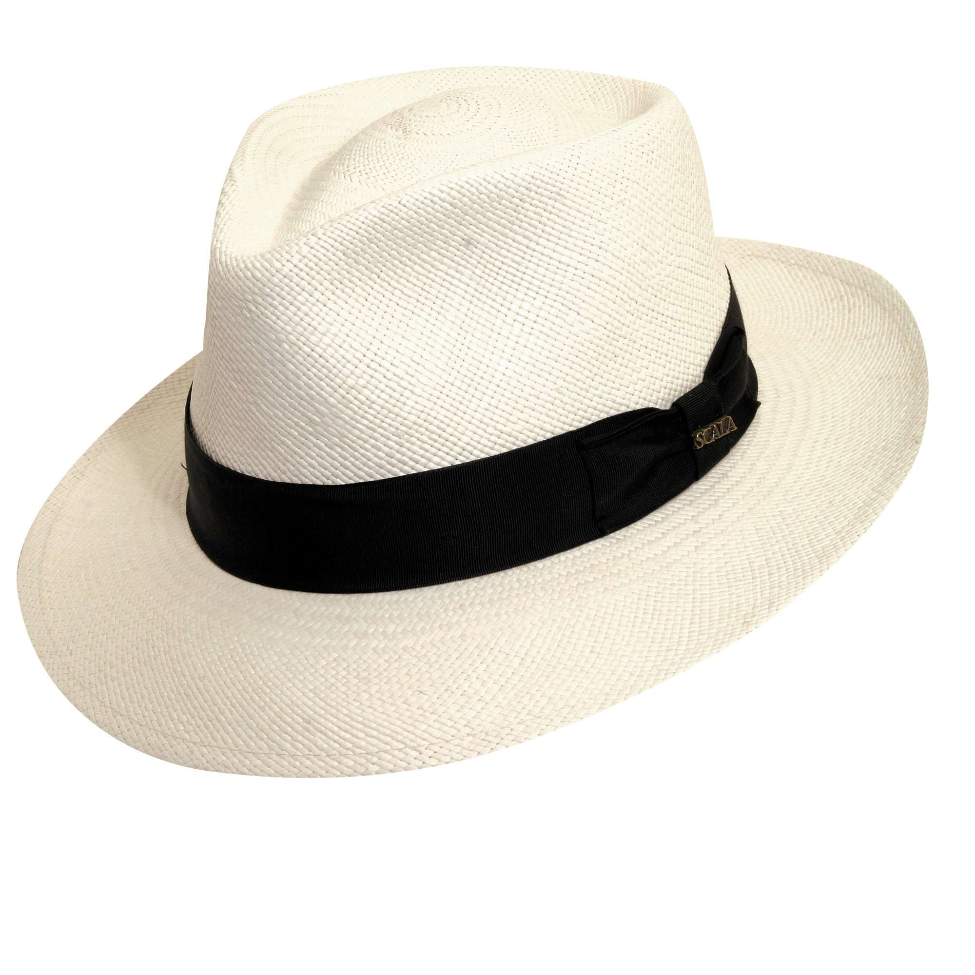 Hot Springs White Panama Hat - Scala Hats for Men Panama Hat Scala Hats P180-NTM Ivory Medium 