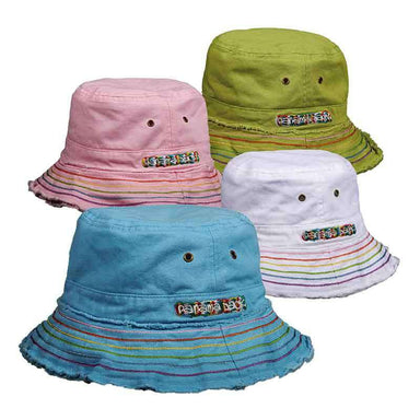 Panama Jack Kids Twill Bucket Hat, Bucket Hat - SetarTrading Hats 