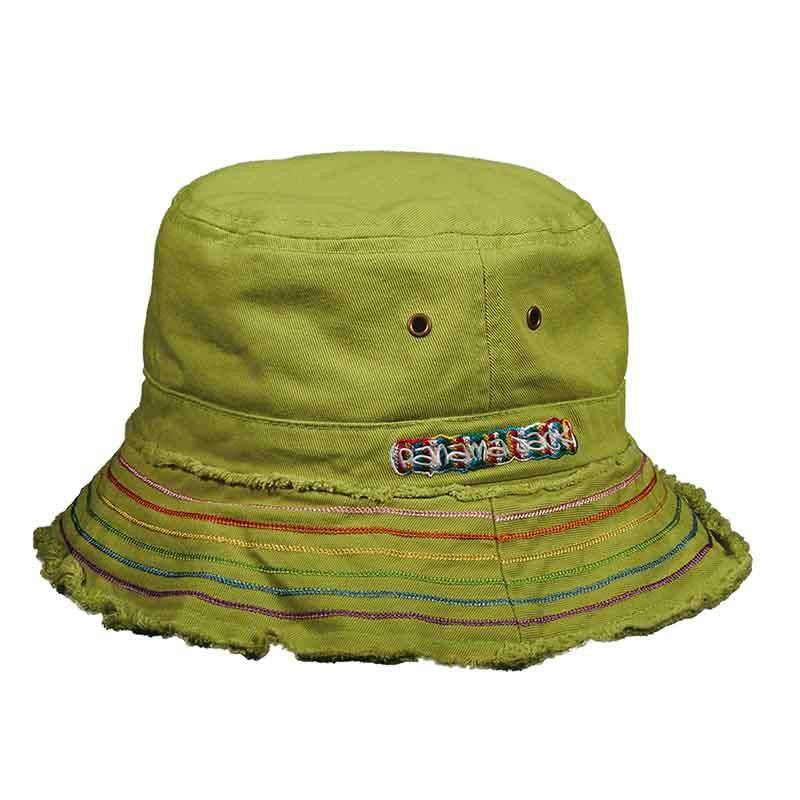 Panama Jack Kids Twill Bucket Hat Bucket Hat Panama Jack Hats pjk14GN Green  