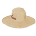 Packable Straw Souwestern Summer Hat - Sun 'N' Sand Hats Wide Brim Hat Sun N Sand Hats HH1461A Natural Medium (57 cm) 