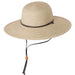 Packable Sun Hat with Chin Cord - Jeanne Simmons Hats Wide Brim Sun Hat Jeanne Simmons JS8501 Tan Tweed Medium (57 cm) 