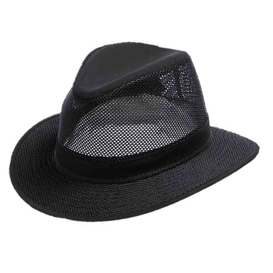 Packable Hiker Hat, S to 3XL Hat Sizes - Henschel Breezer Hats Safari Hat Henschel Hats h4310BKM Black Medium (22 1/4") 