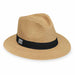 Palm Beach Crushable Safari Hat - Carkella Golf Hats Safari Hat Wallaroo Hats PLMBCHMCAM Caramel M/L (59 cm) 