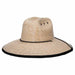 Palm Fiber Baja Crusher Lifeguard Hat - Makai Hat Co Lifeguard Hat Makai Hat MA136sm Natural S/M (57 cm) 