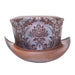 Parlor Leather Steampunk Top Hat -Steampunk Hatter Top Hat Head'N'Home Hats    