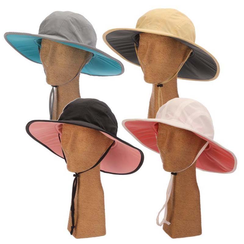 Performance Nylon Boonie Hat with Chin Strap - Panama Jack Hats Bucket Hat Dorfman Hat Co.    