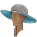 Performance Nylon Boonie Hat with Chin Strap - Panama Jack Hats Bucket Hat Dorfman Hat Co. LC827GY Grey Medium (22.5") 