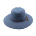 Periwinkle Safari Hat with Suede Tie - John Callanan Safari Hat Callanan Hats    
