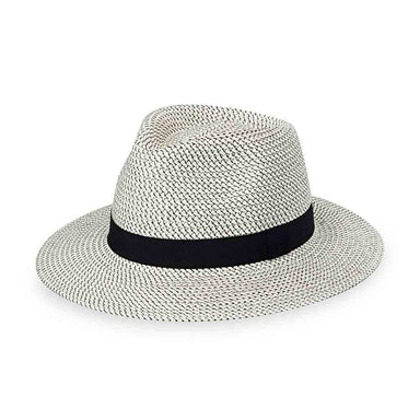 Petite Charlie Ladies' Fedora Hat - Wallaroo Hats Safari Hat Wallaroo Hats PCHA-Black Ivory / Black Small (56 cm) 
