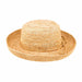 Petite Crocheted Raffia Up Brim Hat - San Diego Hat Kettle Brim Hat San Diego Hat Company RHL10KIDNAT Natural Small 