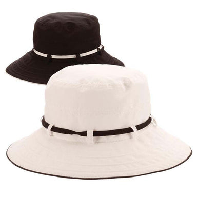 Petite Nylon Bucket Hat with Tie - Panama Jack Hats, Bucket Hat - SetarTrading Hats 