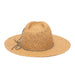Petite Safari Hat with Embroidered Flower Accent - San Diego Hat, Safari Hat - SetarTrading Hats 