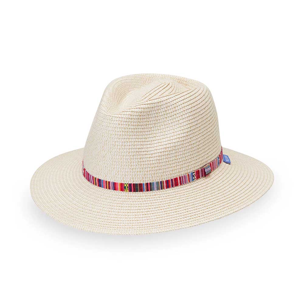 Petite Sedona Safari Hat with Aztec Band - Wallaroo Hats for Small Heads Safari Hat Wallaroo Hats PSED-na Natural Small (56 cm) 