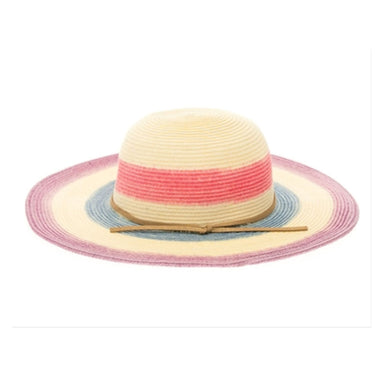 Petite Size Multi Color Wide Brim Sun Hat - Fun Day Sun Hats Wide Brim Sun Hat Boardwalk Style Hats DA2944 Ivory XXS (52 cm) 