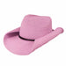 Petite Size Straw Cowboy Hat with Chin Cord - Boardwalk Style Cowboy Hat Boardwalk Style Hats DA2958-PNK Pink Small (55 cm) 