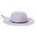 Petite Straw Wide Brim Sun Hat with Chin Cord - San Diego Hat Co Wide Brim Sun Hat San Diego Hat Company PBG1KIDOSLAV Lavender Small (54 cm) 
