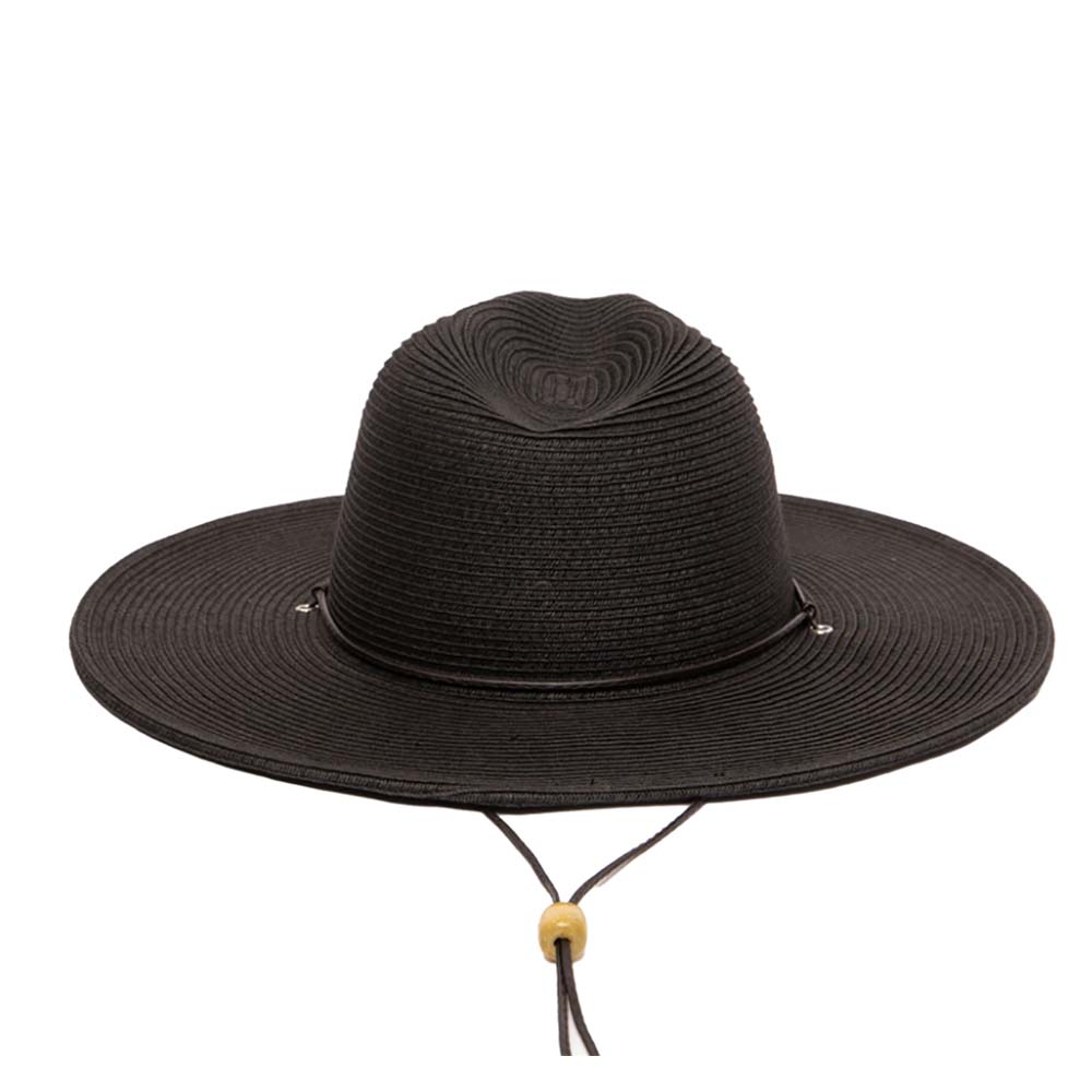 Petite Straw Wide Brim Safari Hat with Chin Cord - San Diego Hat Co, Safari Hat - SetarTrading Hats 