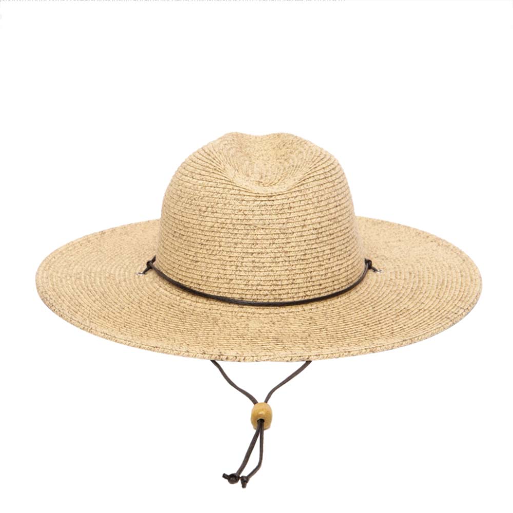Petite Straw Wide Brim Safari Hat with Chin Cord - San Diego Hat Co Safari Hat San Diego Hat Company    