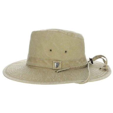 Pigment Dyed Cotton Outback Hat with Chin Cord - DPC Outdoors Hats, Safari Hat - SetarTrading Hats 
