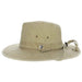 Pigment Dyed Cotton Outback Hat with Chin Cord - DPC Outdoors Hats Safari Hat Dorfman Hat Co.    