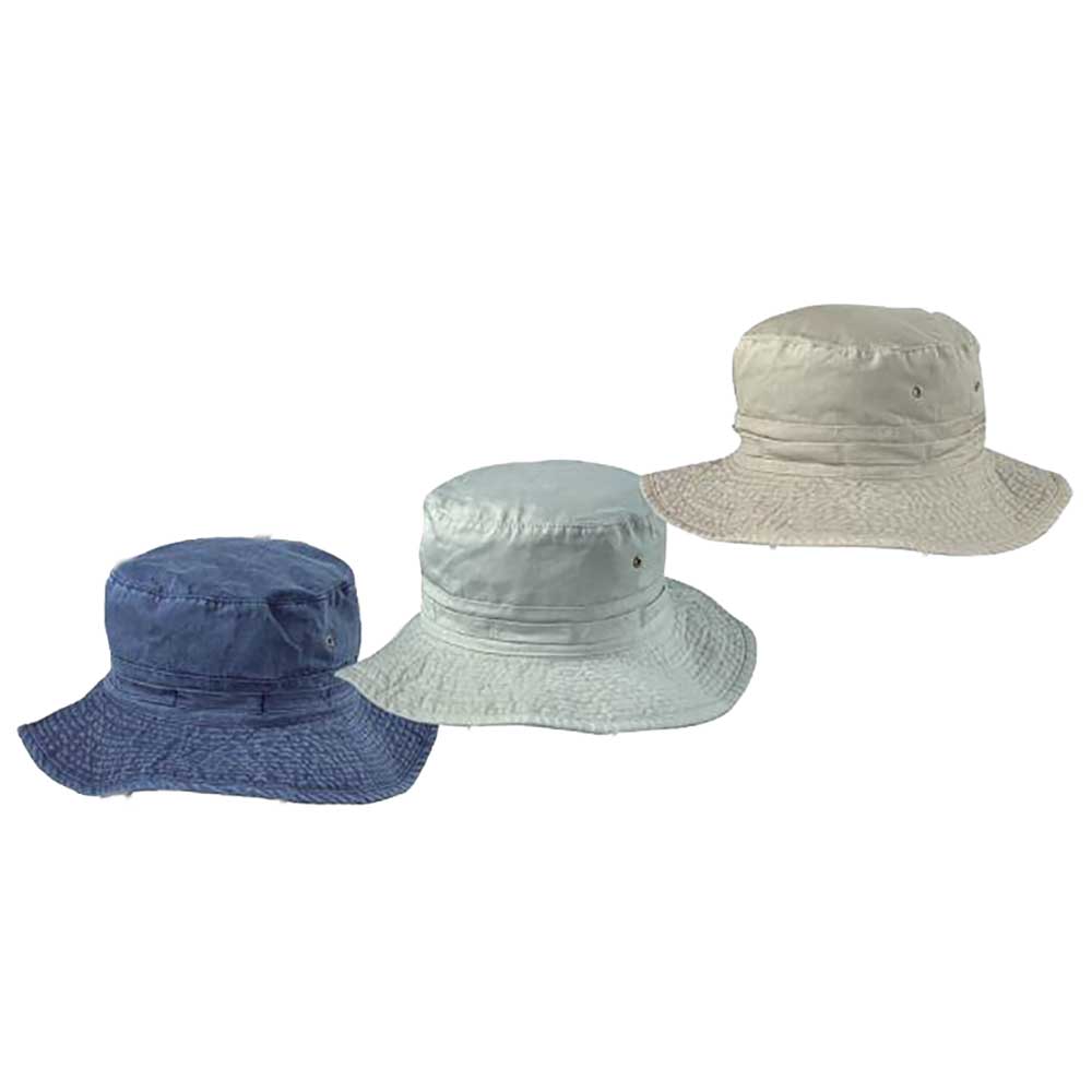 Pigment Dyed Twill Boonie Hat with Chin Cord - DPC Outdoor Hats, Bucket Hat - SetarTrading Hats 