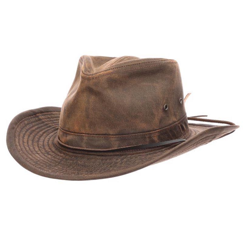 Dorfman Cotton Outback- Sheila Bark Men's Hat