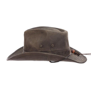 Pigment Dyed Weathered Cotton Outback Hat, Shapeable Brim - DPC Headwear, Safari Hat - SetarTrading Hats 