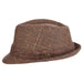 Plaid Italian Wool Fedora Hat - Stetson Hats, Fedora Hat - SetarTrading Hats 