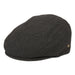 Black Plaid Wool Flat Cap with Quilted Lining - Epoch Hats, Flat Cap - SetarTrading Hats 