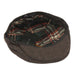 Plaid Wool Flat Ivy Cap with Quilted Lining - Epoch Hats Flat Cap Epoch Hats    
