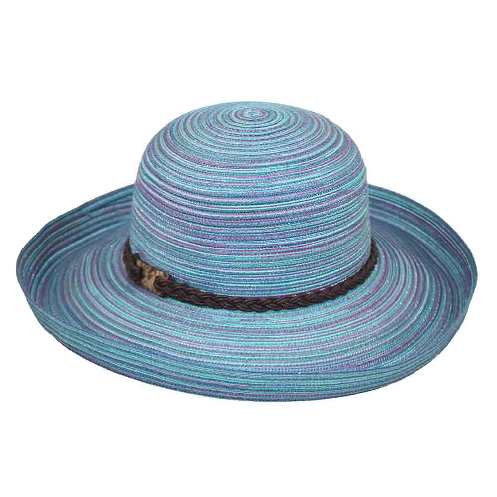 Multi Tone Up Brim Summer Breton - Jeanne Simmons Hats, Kettle Brim Hat - SetarTrading Hats 