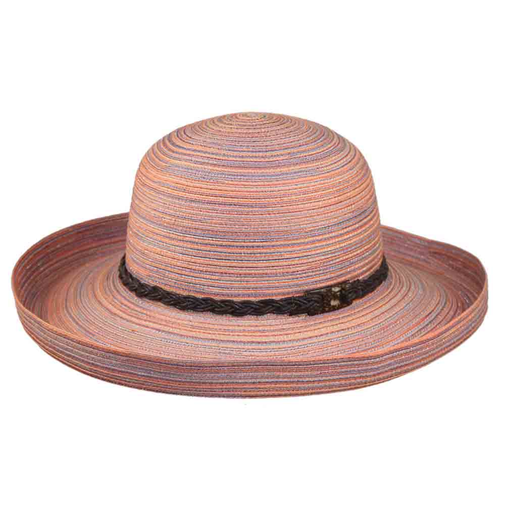 Multi Tone Up Brim Summer Breton - Jeanne Simmons Hats, Kettle Brim Hat - SetarTrading Hats 
