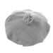 Pom-Pom Chenille Beret for Small Heads - Fun Day Hats Beanie Boardwalk Style Hats DA510K Grey XXS (52 cm) 
