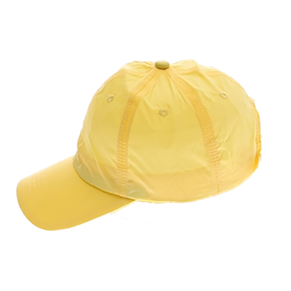 Quick-Dry Nylon Baseball Cap for Small Heads - Fun Day Sun Hats Cap Boardwalk Style Hats DA2954YW Yellow XS (52-54 cm) 