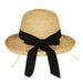 Up Turned Brim Raffia Hat, Kettle Brim Hat - SetarTrading Hats 