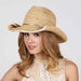 Crochet Raffia Cowboy Hat, Cowboy Hat - SetarTrading Hats 