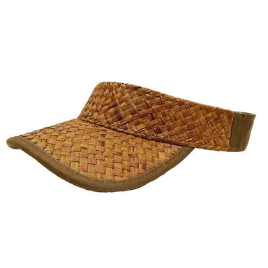 Woven Raffia Tennis - Golf Sun Visor for Men - DPC Global 