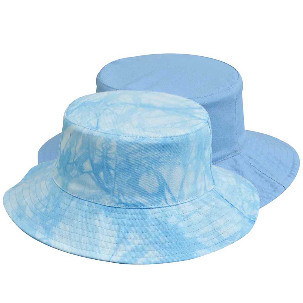 Reversible Tie Dye Bucket Hat for Small Heads - Karen Keith Hats Bucket Hat Great hats by Karen Keith CH15K-Cxs Light Blue XS (53-54 cm) 