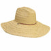 Rough Braid Raffia Lifeguard Hat - Scala Hats Lifeguard Hat Scala Hats 318OSNAT1 Natural S/M 